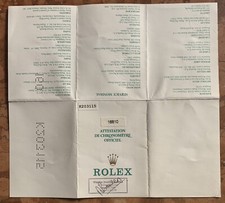 ROLEX garanzia warranty Guarantee Submariner 16610