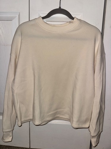 Maglione girocollo panna