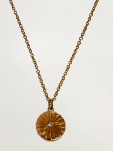 Fossil collana rosé oro sole - oro,