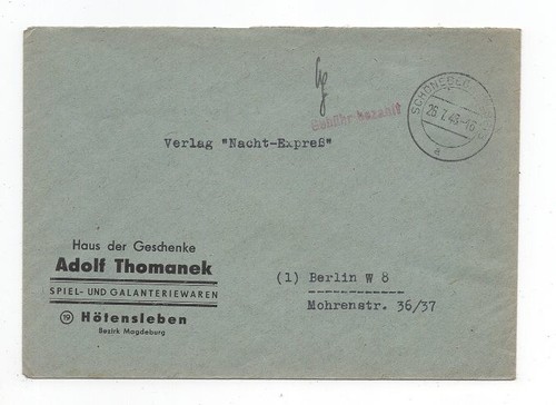 Tassa pagata lettera