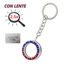 Portachiavi Tribute in Acciaio Lente Ingrandimento 2.5x  GHIERA OROLOGIO PEPSI