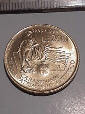 Moneta 200 Lire Carabinieri Tutela del Patrimonio Artistico - 1999  RARA