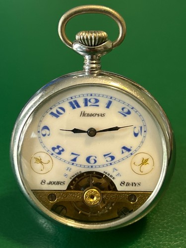 Pocket watch steel - steel, hebdomas