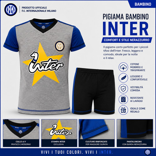 Pigiama bambino corto mezza - bambino,