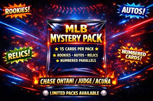 Baseball mystery packs - packs, -autos