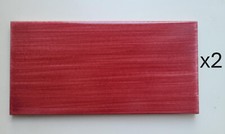 2 piastrelle 10x20cm rosse