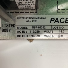 PACEMASTER MPA-04342 DC DRIVE