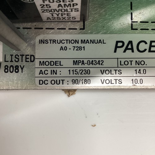 Pacemaster mpa 04342 - pacemaster, dc