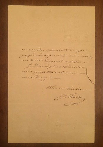 Lettera firmata giovanni - firmata,
