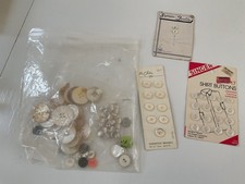 Vintage mop shell buttons - shell,