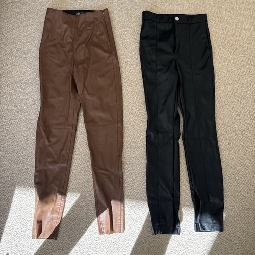 Pantaloni donna zara - zara, ecopelle