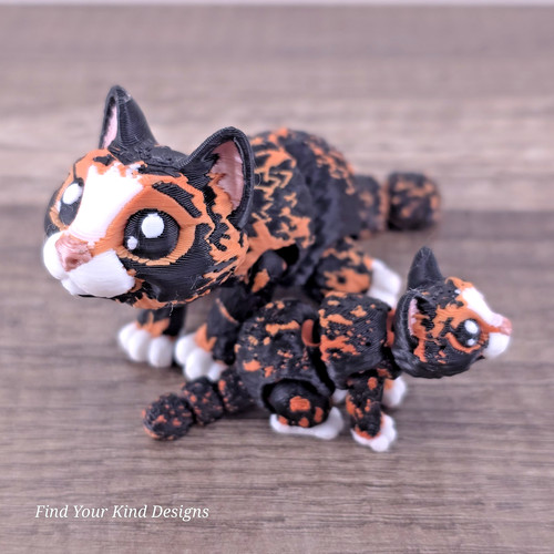 Mini gatto bambino stampato - gatto,