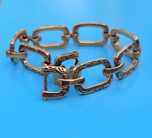 Bracelet vintage monet doré - bracelet,