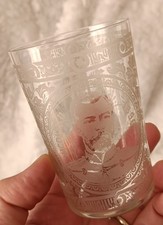 Verre gravé tsar Nicolas II