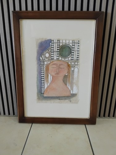 Dipinto olio carta - olio, su