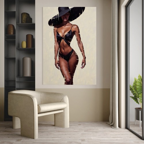 Elegante arte donna nera - ,, moda
