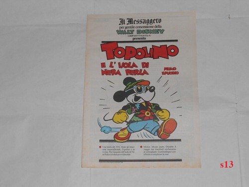 Topolino isola di nera - l'isola,