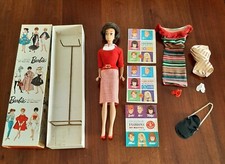 Barbie brunette bubblecut 1964 o 1965  alcuni accessori vintage + fashion queen