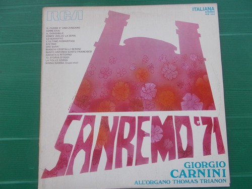 Giorgio carnini sanremo - lp,