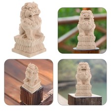 Scultura Leone in Legno