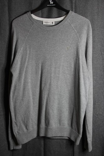 Maglione girocollo grigio