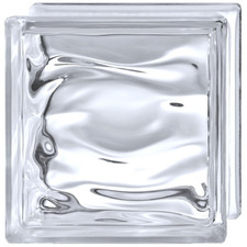 Vetromattone Effetto Ondulato Propagazione Armoniosa Luce 190 x 190 x 80 mm