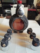 Lacrima Cristi Vino Liquoroso Bottiglia - 6 Bicchierini - Vintage da Collezione