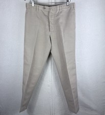 Chino uomo Cesare Attolini taglia 52 misto lino cotone beige 34x29,5 usato in ottime condizioni
