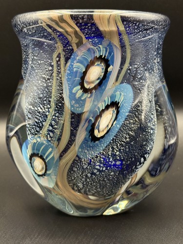 Vaso vetro artistico robert - vaso,