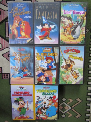 Videocassette vhs miste walt - miste,