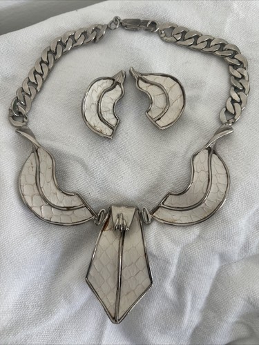Parure collier boucles - et,
