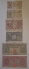 ITALIA WW2 - SERIE BANCONOTE