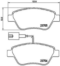 BREMBO P23085 Kit pastiglie