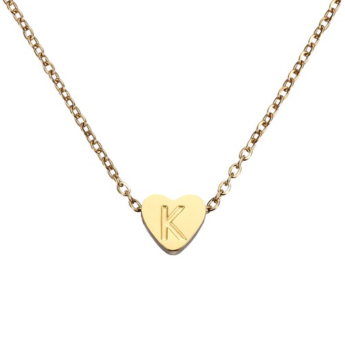 Collana cuore iniziale - iniziale, da