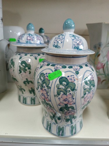 Vaso potiche orientali - potiche, azzurro