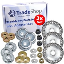 3x Unkrautbürste 150mm inkl