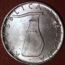 Italy 5 Lire 1972 KM# 92