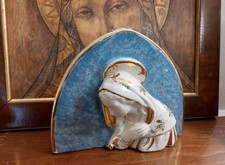 Zipoli Caiani 1930 900 Museale Capoletto Madonna in Ceramica dip a mano Sesto F.
