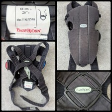 BabyBjörn Mini Marsupio in Maglia 3D - Grigio Scuro - 11kg/25kg