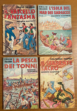 Emilio Salgari Ed.Sonzogno 1941 lotto n° 4 Racconti illustrati n°83-86-87-97