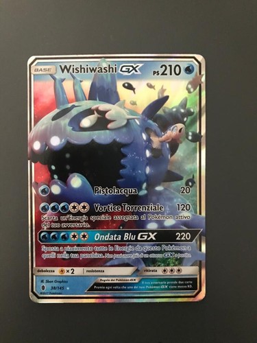 Carta pokemon wishiwashi - pokemon,