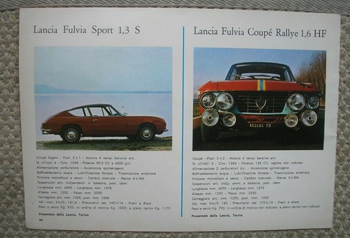 Lancia fulvia coupe - lancia,