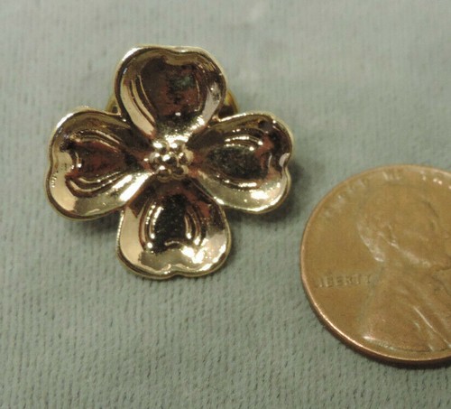 Spilla oro con - fiore, di