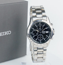 [Vicino Mint] Seiko Chronograph 7T92-0DW0 Uomo Quarzo Orologio Japan Fatto #1745