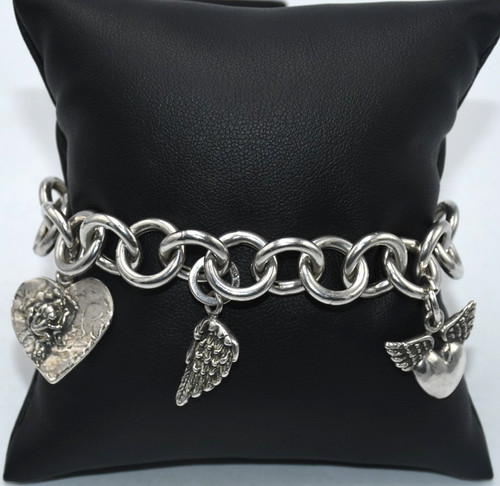 Bracciale raspini con ciondoli - bracciale,