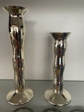 COPPIA DI CANDELABRI IN VETRO VINTAGE