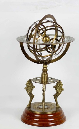Antico mappamondo vintage