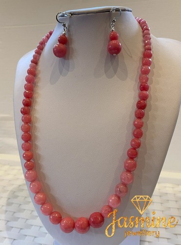Collana donna corallo giada