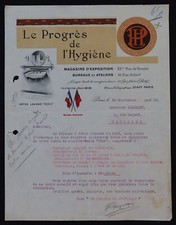 Billhead Fattura PARIGI 1920 I