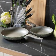 Set 2 Padelle 22 e 26 cm ANTIADERENTE Pietra Major Pietratech